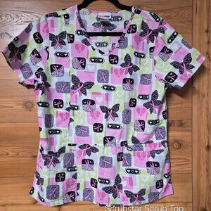 Scrubstar Butterfly Scrub Top